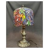 Colorful Stained Glass Tiffany Style Accent Lamp