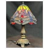 StainedGlass Dragonfly Mini-Lamp Meyda Tiffany1of2