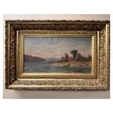 Hudson River School J.D.Barrow Oil on Canvas 1882