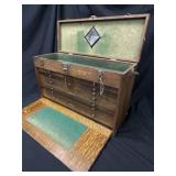 Lrg Gerstner Wood Machinists Tool Chest 11 Drawers