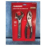 HUSKY 2-PIECE PLIERS & WRENCH SET