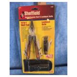 SHEFFIELD MULTI PURPOSE TOOL & LOCKBACK KNIFE