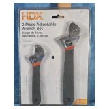 HDX 2-PIECE ADJUSTABLE WRENCH SET