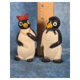 VTG. 'WILLIE & MILLIE' PEGUIN SALT & PEPPER SHAKER