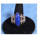 NATIVE AMERICAN STYLE STERLING SILVER RING 6 GRAMS