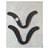VINTAGE CAST IRON TROLLEY HANGER BASKETS