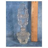 VINTAGE PRESSED GLASS PERFUME BOTTLE