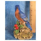 LEFTON CHINA BLUE BIRD FIGURINE