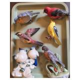 BIRD FIGURINES BOX LOT