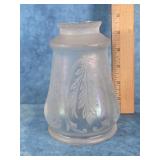 VICTORIAN STYLE ACID ETCHED GLASS LAMP SHADE