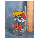 1982 PAPA SMURF DRINKING GLASS