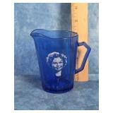 SHIRLEY TEMPLE COBALT BLUE HAZEL ATLAS CREAMER