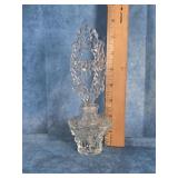 VINTAGE PRESSED GLASS PERFUME BOTTLE