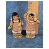 CERAMIC ARTS STUDIO 'WEE ESKIMO' SALT & PEPPER SET