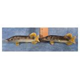 VTG. CERAMIC FISH SALT & PEPPER SHAKERS
