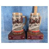 SET OF 1989 CHAMPIONS HOLIDAY STEIN TROPHIES