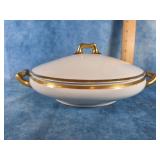 PORCELAIN VEGTABLW SERVING BOWL WITH LID