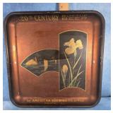 VTG. 20TH CENTURY BEER SERVING TRAY