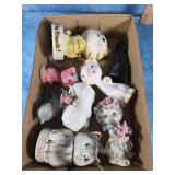 CAT FIGURINES BOX LOT