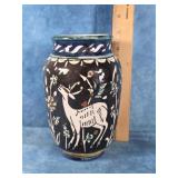 ARMENIAN POTTERY VASE CRAFTED IN JERUSALEM