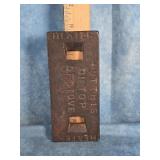 ANTIQUE CAST IRON FLUTING IRON BASE
