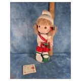 1989 PRECIOUS MOMENTS "MISSY" CHRISTMAS DOLL