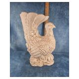 LARGE CERAMIC TURKEY VASE THANKSGIVING DECOR 12"