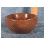 HAND-TURNED WOODEN BOWL 5.5"