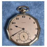VTG. ELGIN OPEN FACED GOLD FILLED POCKET WATCH