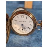 ANTIQUE HAMPDEN WATCH CO. GOLD FILLED POCKET WATCH