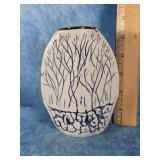 VINTAGE TENMOKU POTTERY VASE 5 3/4"