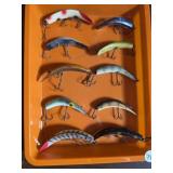 VINTAGE FISHING LURES BOX LOT