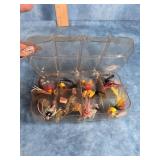 VINTAGE FISHING LURES BOX LOT