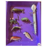 VINTAGE FISHING LURES BOX LOT