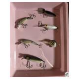 VINTAGE FISHING LURES BOX LOT