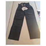 HARLEY-DAVIDSON BLACK LEATHER MOTORCYCLE CHAPS