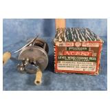 PFLUEGER NOBBY NO. 1963 LEVEL WIND FISHING REEL