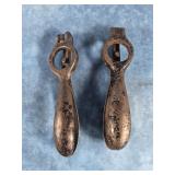 TWO ANTIQUE METAL SHOTGUN SHELL RELOADING TOOLS