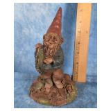 TOM CLARK 1985 "TROUTMAN" GNOME FIGURINE 7.5"
