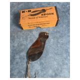 VTG. K-B METAL FISHING SPOON LURE  FISHING LURE