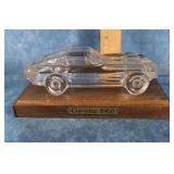 1963 CORVETTE  LEAD CRYSTAL CAR PAPERWEIGHT