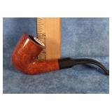 VTG. SMOOTH BENT ESTATE TOBACCO PIPE MADE IN ITALY