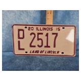 2015 ILLINOIS DEALER LICENSE PLATE
