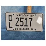 2014 ILLINOIS DEALER LICENSE PLATE