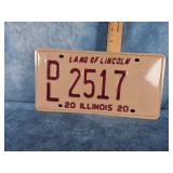 2020 ILLINOIS DEALER LICENSE PLATE