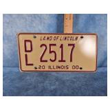 2000 ILLINOIS DEALER LICENSE PLATE