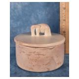 HAND-CARVED AFRICAN SOAPSTONE TRINKET BOX