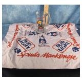 BUD LIGHT SPUDS MACKENZIE GLASS & BANDANA