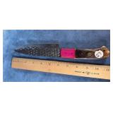 HAND-FORGED DAMASCUS STEEL FIXED BLADE KNIFE
