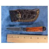 MHS CUTLERY DAMASCUS STEEL FOLDING POCKET KNIFE